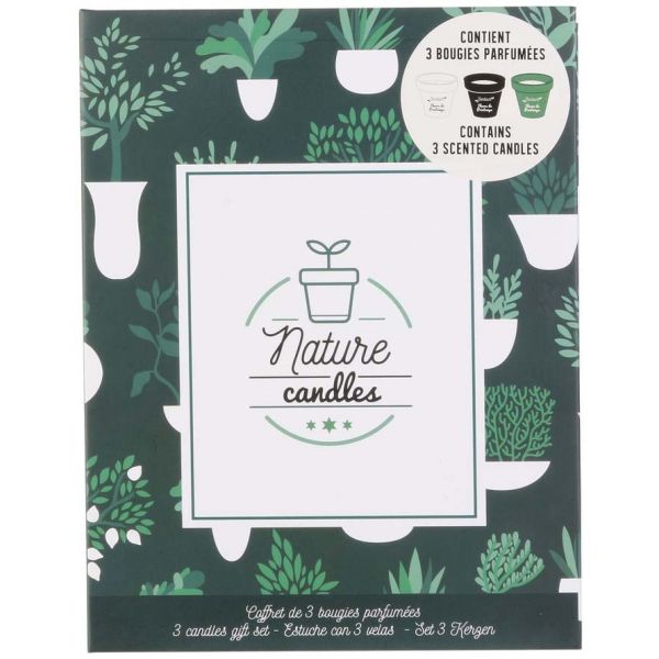 Coffret 3 bougies Nature candles - 5