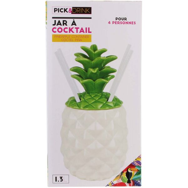 Coffret à cocktail Mason Jar Ananas - CMP-3098
