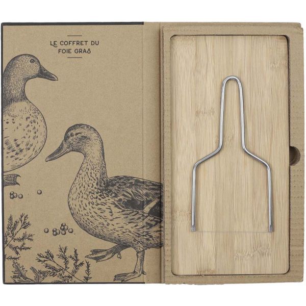 Coffret planche à foie gras avec lyre