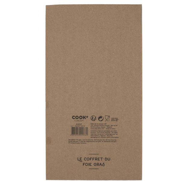 Coffret planche à foie gras avec lyre - CMP-2774
