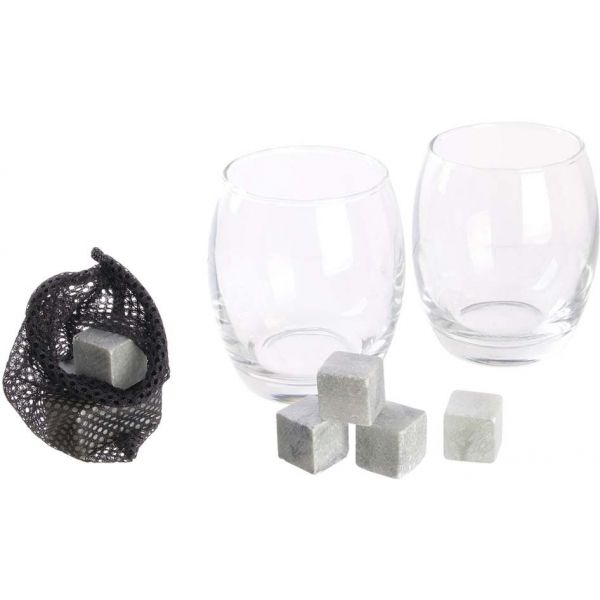 Coffret 2 verres et pierres à whisky