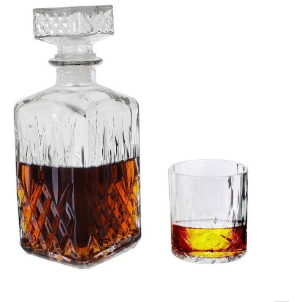 Coffret whisky avec bouteille et 4 verres - 5