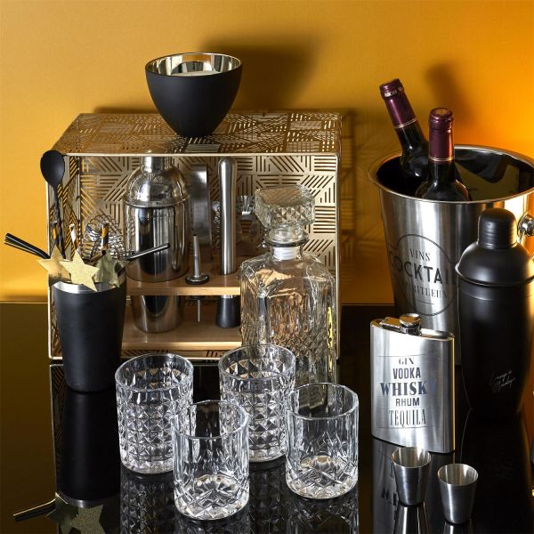 Coffret whisky avec bouteille et 4 verres - SAVEUR ET DEGUSTATION