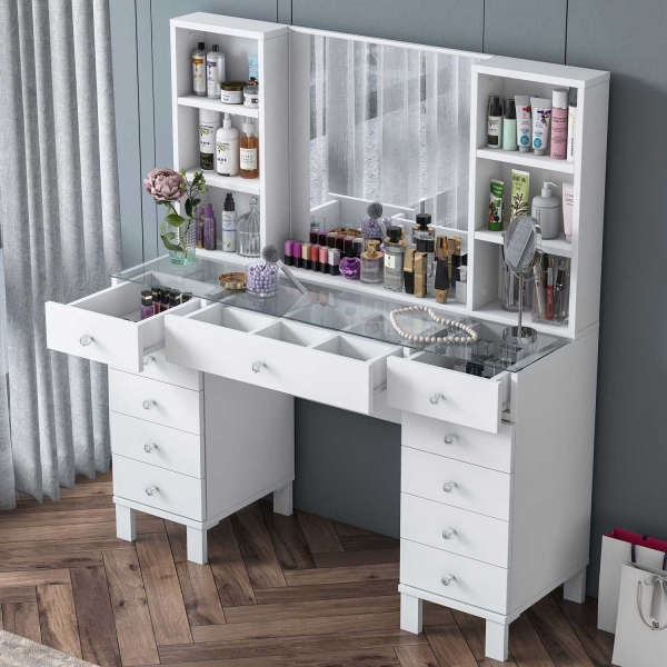 Coiffeuse en aggloméré Beauty - 7