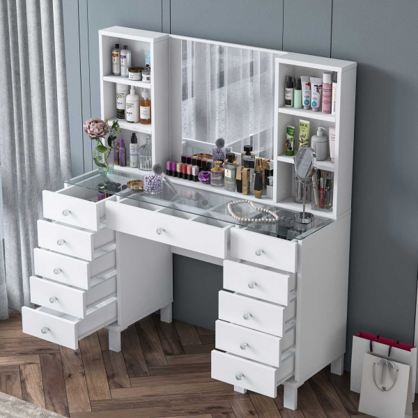 Coiffeuse en aggloméré Beauty - HANAH HOME
