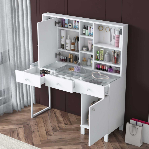 Coiffeuse en aggloméré Beauty - HANAH HOME
