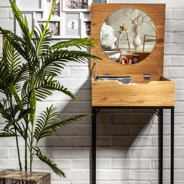 Coiffeuse compacte en bois Abott - THE HOME DECO FACTORY