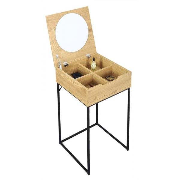 Coiffeuse compacte en bois Abott - 5