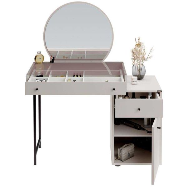 Coiffeuse avec miroir et rangements Tiana - 6