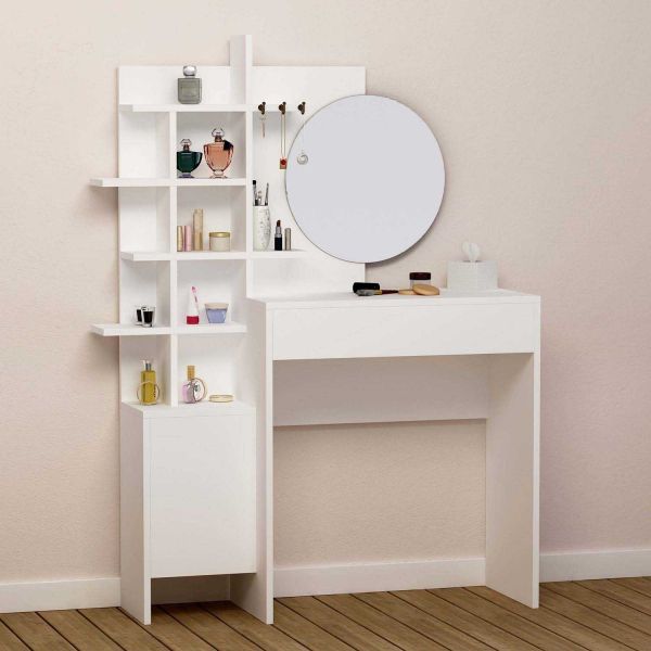 Coiffeuse avec rangement et miroir Mup - 189