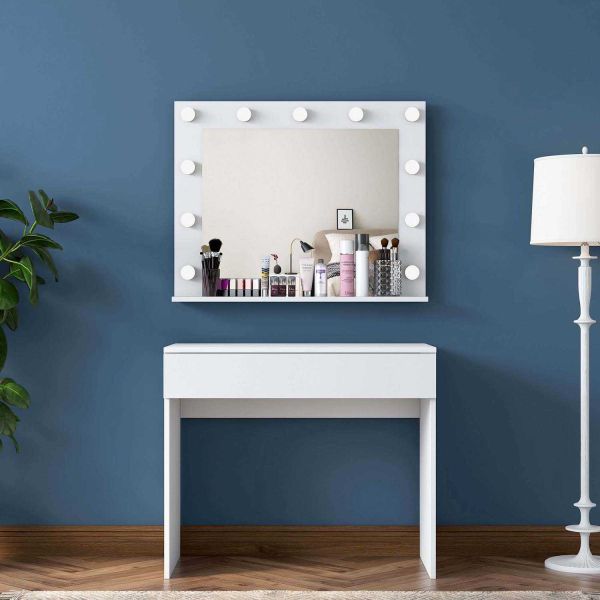 Coiffeuse avec rangements er miroir Beauty - 8