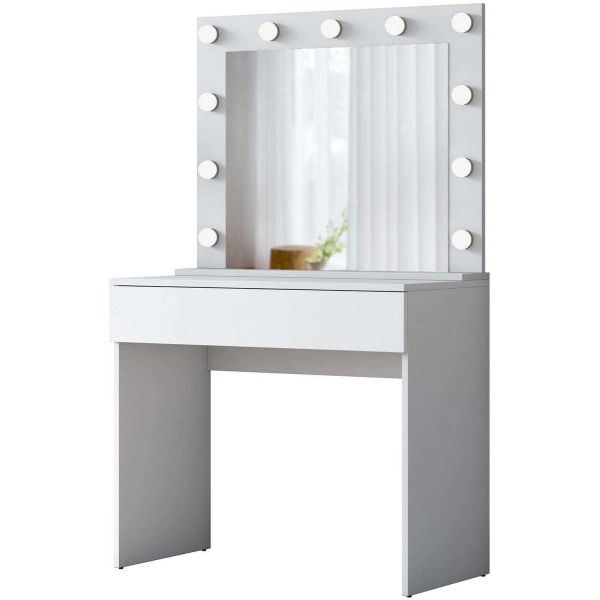 Coiffeuse avec rangements er miroir Beauty