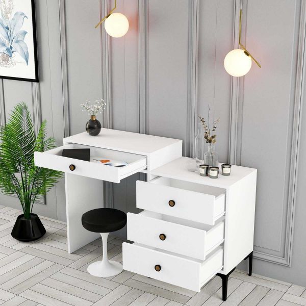 Coiffeuse avec tiroirs en aggloméré Lizbon - 5
