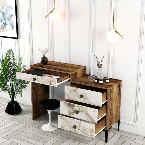 Coiffeuse avec tiroirs en aggloméré Lizbon - 5