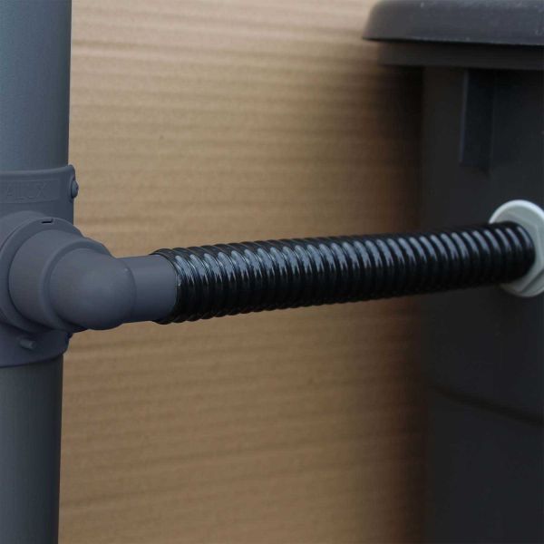 Collecteur d'eau anthracite pour gouttière circulaire - OptimO