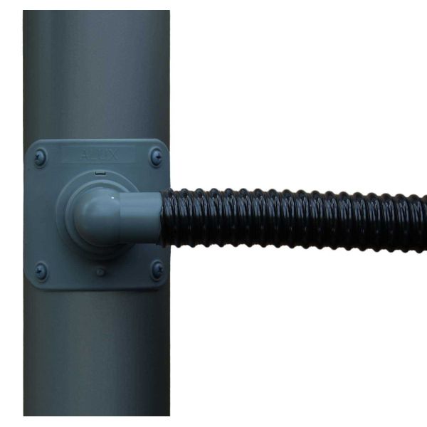 Collecteur d'eau anthracite pour gouttière circulaire