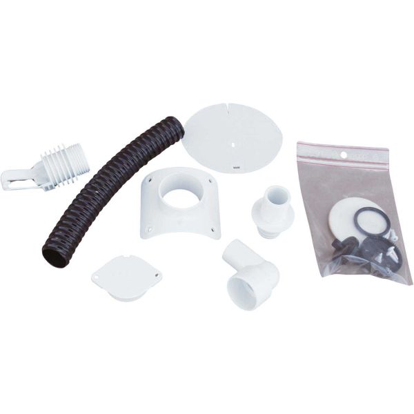 Collecteur d'eau blanc pour gouttière circulaire - ALU-0100
