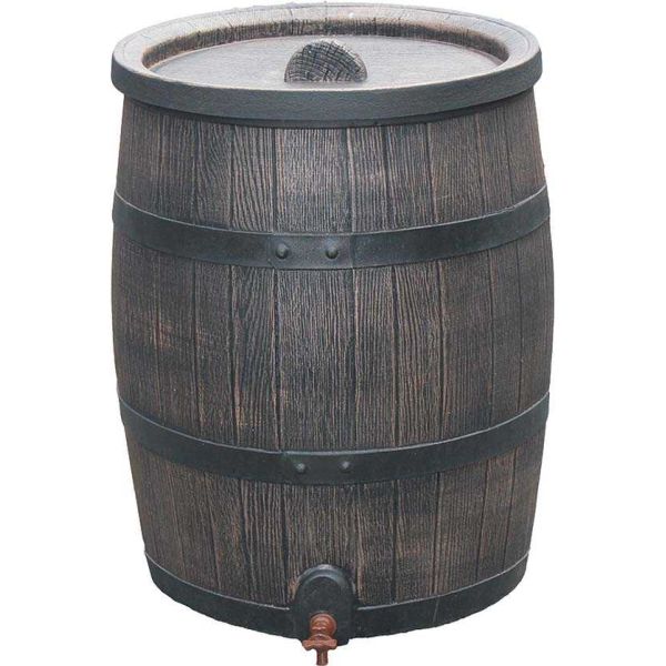 Récupérateur d'eau de pluie en polyéthylène avec support Barrel - ROT-0126
