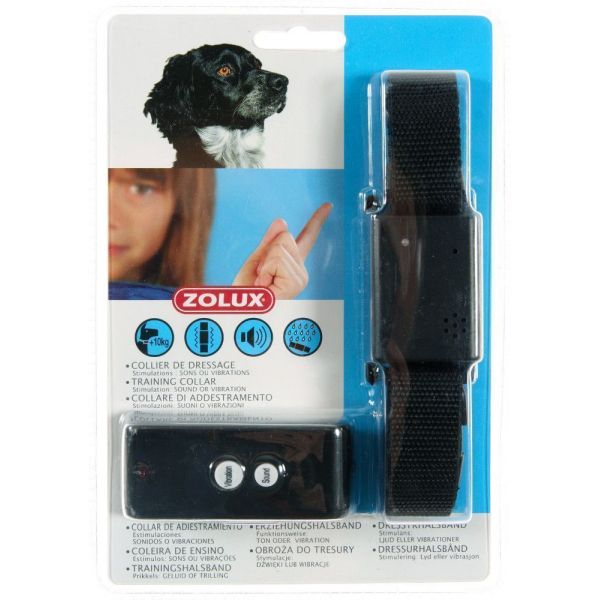 Collier de dressage chien stimulation sons ou vibrations
