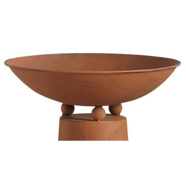 Colonne avec coupe en métal rouillé - AUBRY GASPARD