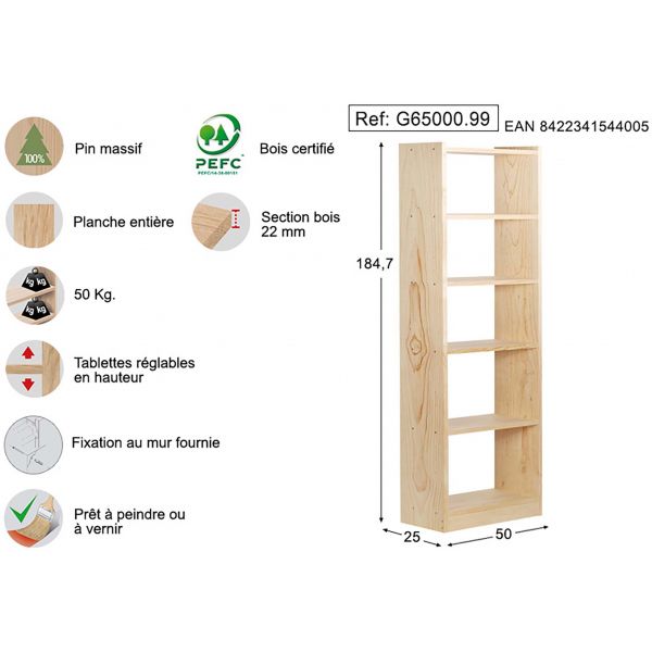 Colonne en pin Gala - AST-0148
