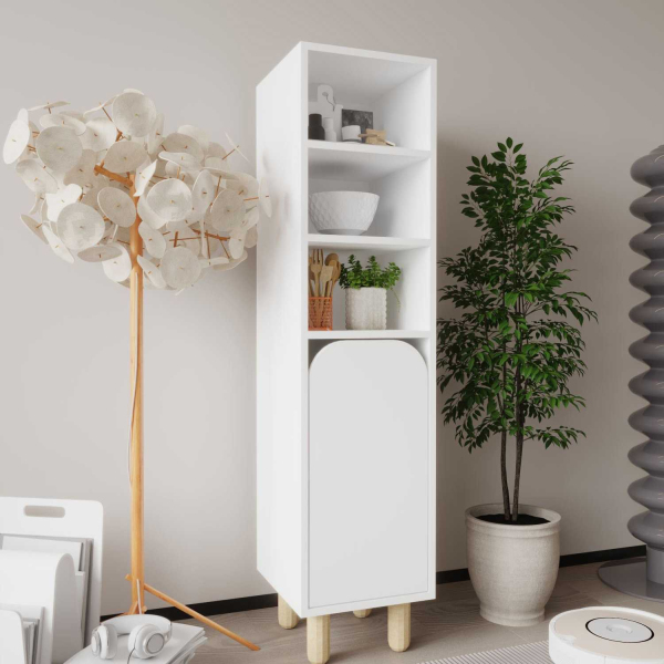 Colonne de rangement en aggloméré Parma - HANAH HOME
