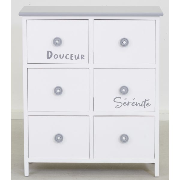 Commode/Chiffonnier bois ' Sérénité et Douceur ' - 6