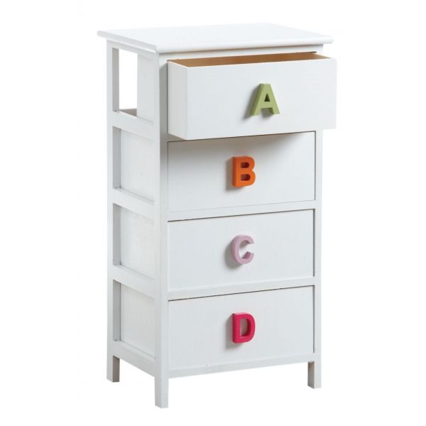 Commode chambre enfant alphabet 4 tiroirs - AUBRY GASPARD