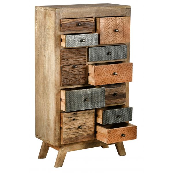 Commode haute en manguier et métal Zouma - AUBRY GASPARD