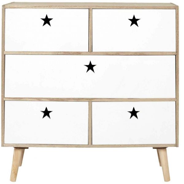 Commode bicolore pour enfants Like a star - CMP-3917