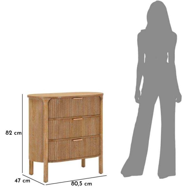Commode en bois Goteborg 80.5 x 47 x 82 cm - MAU-0653