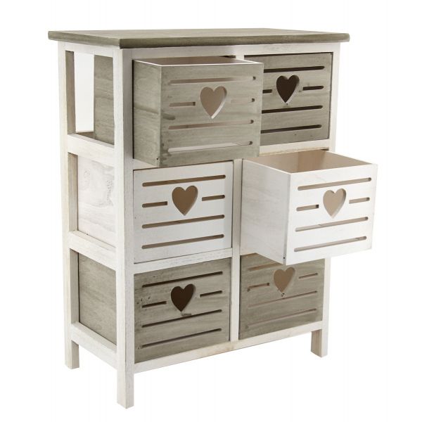 Commode en bois ajouré Coeur - AUBRY GASPARD