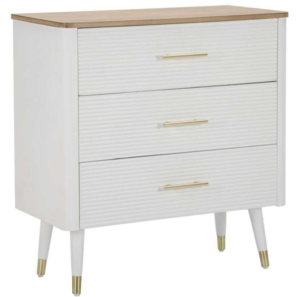 Commode en bois de frêne Matera 78 x 37 x 80 cm