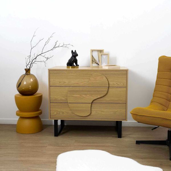 Commode en mdf et métal Calypso - 8