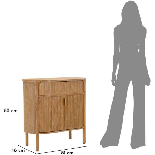 Commode en bois de sapin Gothenburg 81 x 46 x 82 cm - MAU-0849