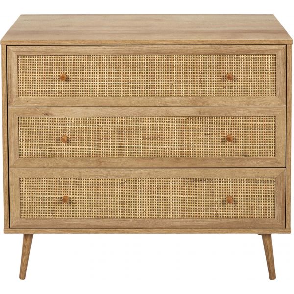 Commode en bois 3 tiroirs Bali - 238