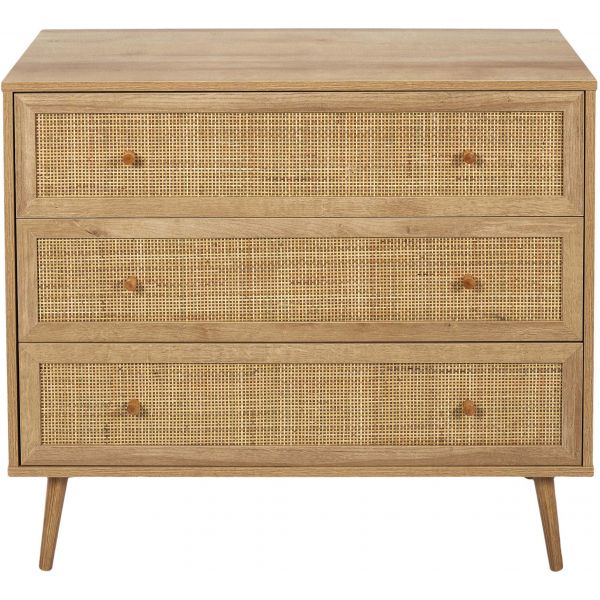 Commode en bois 3 tiroirs Bali - 199