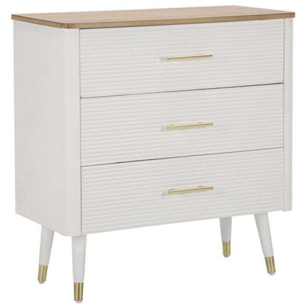 Commode en bois 3 tiroirs Matera 78 x 37 x 80 cm
