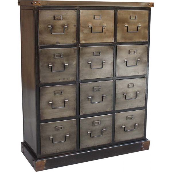 Commode industrielle 12 tiroirs