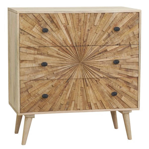 Commode en manguier sculpté SUNRISE