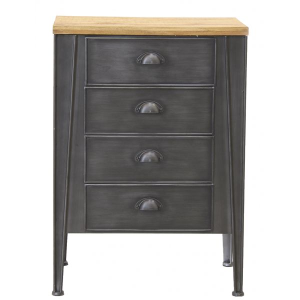 Commode en métal et sapin - 439