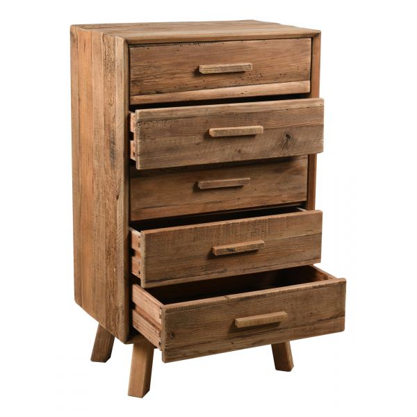 Commode en pin recyclé REWOOD - AUB-3996