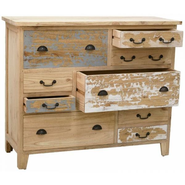 Commode 9 tiroirs en Mindi - AUB-4480