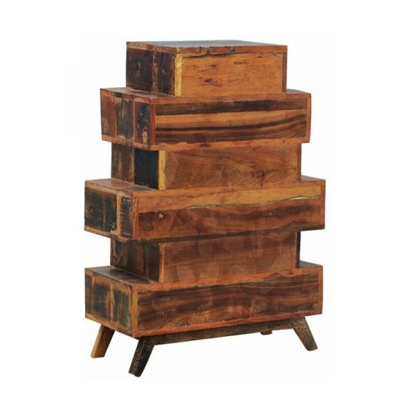 Commode 8 tiroirs en bois recyclé - 709