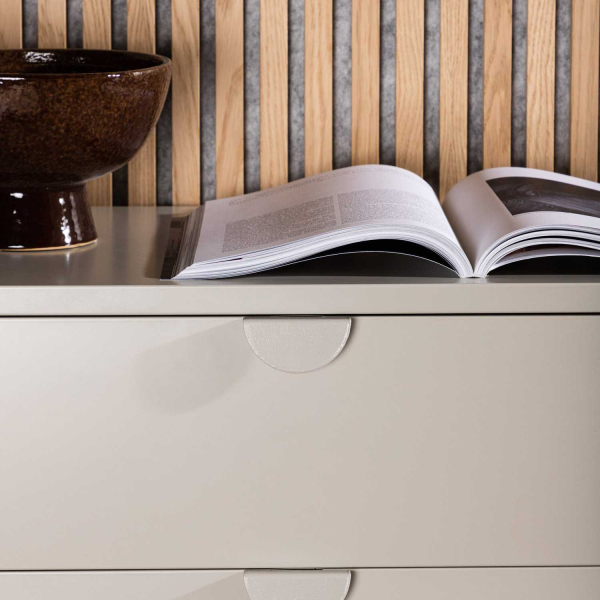 Commode 4 tiroirs en métal beige Piring - 8