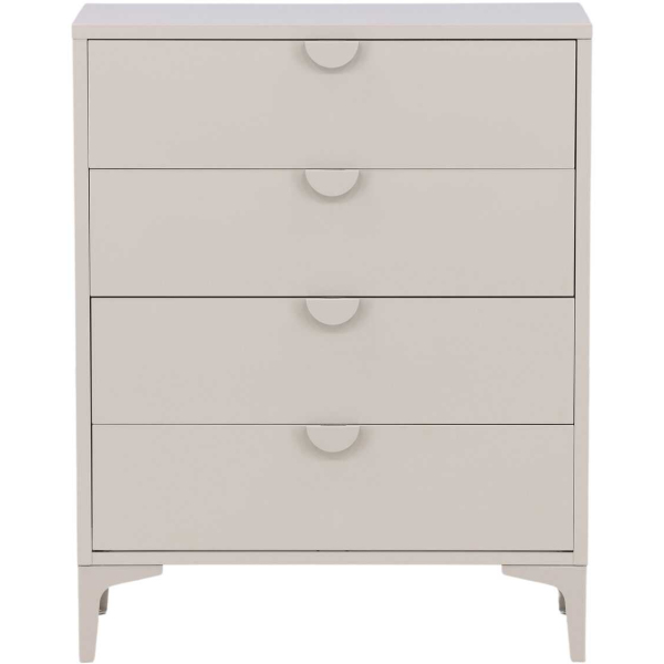Commode 4 tiroirs en métal beige Piring - 289