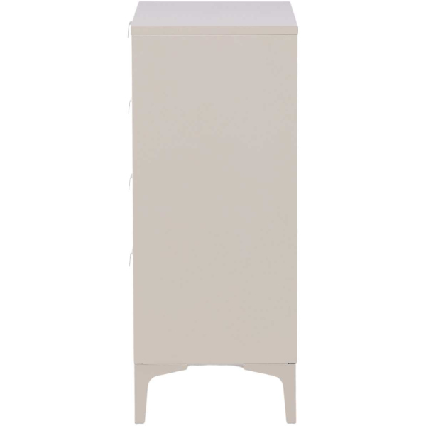 Commode 4 tiroirs en métal beige Piring - 7