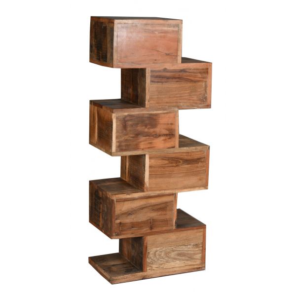 Commode zig zag en bois recyclé et métal - AUB-4238