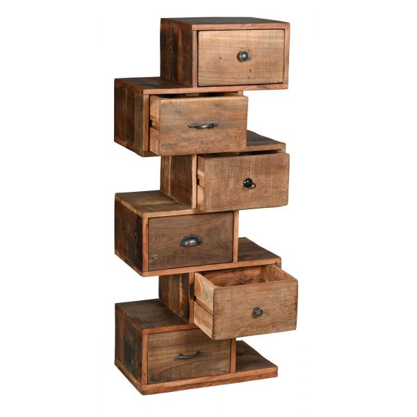 Commode zig zag en bois recyclé et métal - AUBRY GASPARD