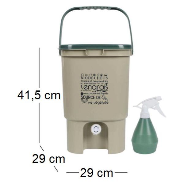 Composteur de cuisine avec robinet Biodéchets - CMP-5056